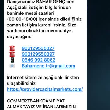 Provider Capital Markets Yatırım Danışmanı Mağduriyeti