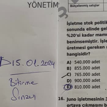 İstanbul Üniversitesi Yanlış Sınav Soruları