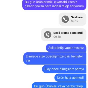 Adel Süs Dünyası Parayı Alıp Urunu Göndermediler.