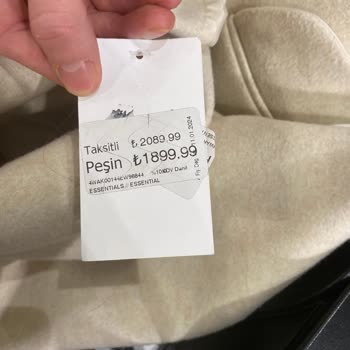 Koton Etiket Üzerindeki Fiyattan Ürün Satılmaması.