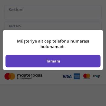 Getir Kart Bilgilerini Girip Ödeme Yapamama