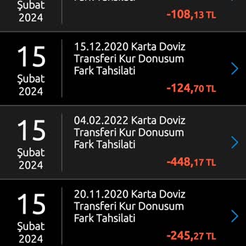 Yapı Kredi'den Bilgi Verilmeden Kesilen Döviz Kuru Farkı!