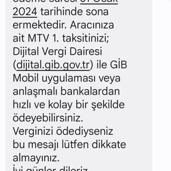 Gelir İdaresi Başkanlığı Rastgele Gelen Mesajlar