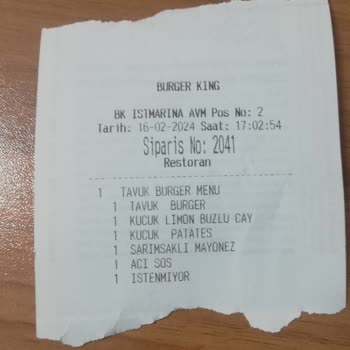 Burger King Paket İstedim Tepsiye Koymuşlar