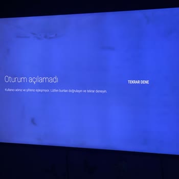 PHILIPS TV 48PFK5500/12 Google Hesabımın Şifresi Doğru Olduğu Halde Yanlış Diyor