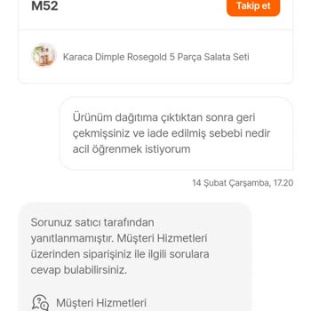 Hepsiburada Ürün Teslimatı Ve Müşteri Hizmetleri Sorunu