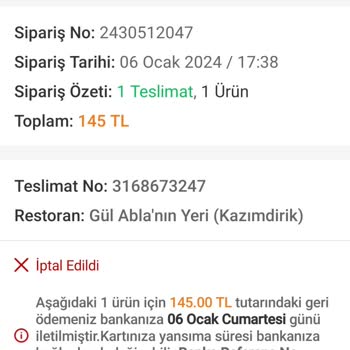 Trendyol GO Bana İade Etmesi Gereken Ücretleri Ödememesi