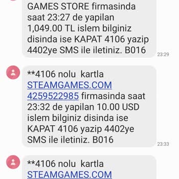 Steam Haberim Olmadan Banka Hesabımdan Param Çekilmiş