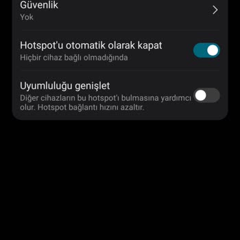General Mobile GM 24 Pro Hotspot Ayarları Eksik