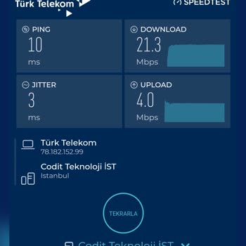 Türk Telekom Söz Verdiği Hızda İnternet Hizmeti Sağlamıyor.