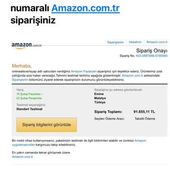 Amazon Dan Almış Olduğum PC İptal Edildi Kabul Etmediğim Halde