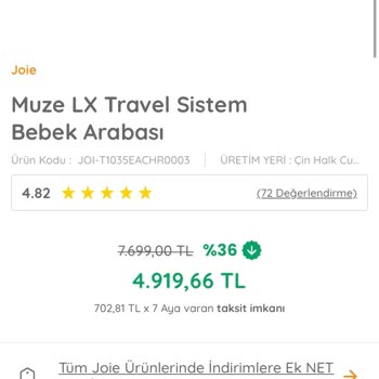 Ebebek Sepette İndirim Düşmemiş