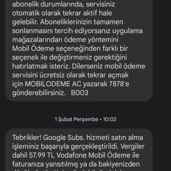 Vodafone Mobil Ödeme Rahatsızlığı