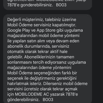 Vodafone Mobil Ödeme Rahatsızlığı
