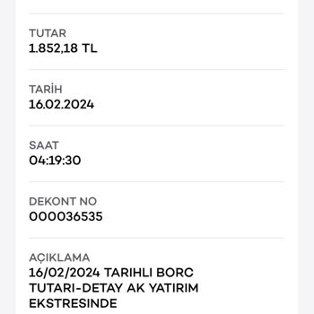 Akbank Ak Yatırım Hesaptan İzinsiz Para Kesme