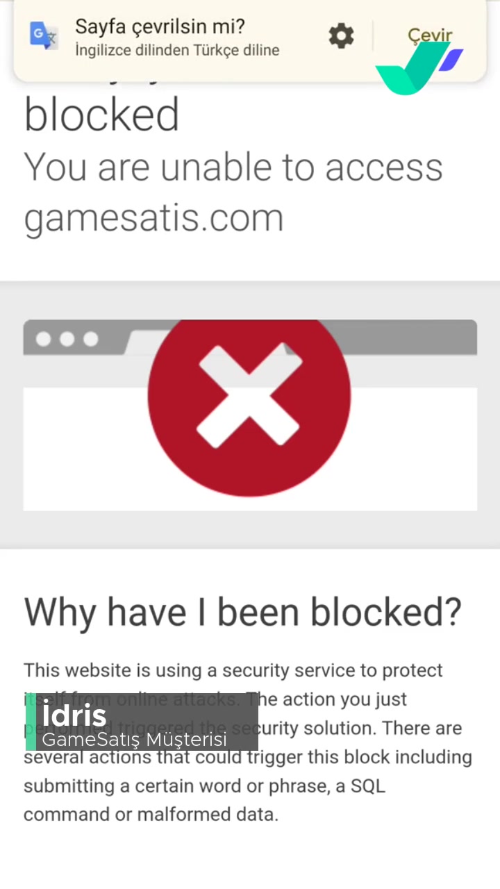 GameSatış Siteye Giremiyorum videonun kapak resmi