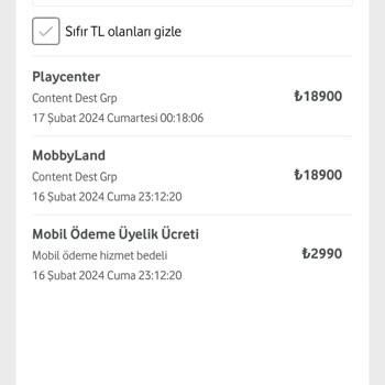 Vizyon Elektronik Para Mobil Ödeme İptali