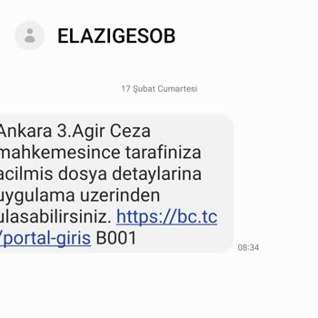 Elazıgesob (SMS) Dava Mesajı