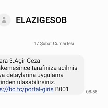 Elazıgesob (SMS) Mesajıyla Şaşkınlık Yaratan Durum