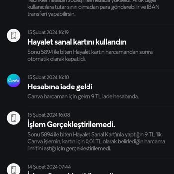 Papara Sözleşmeli Hesaba Geçmememe Rağmen Bildirim Geldi