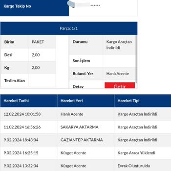 Sürat Kargo Hanlı Şube Teslim Etmiyor Ve Resmen Ga Sp