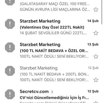 Adıma Starzbet Marketing Bahis Sitesinden Abonelik Oluşturulmuş