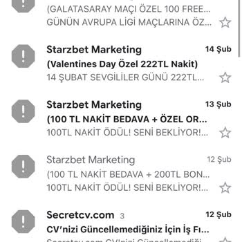 Adıma Starzbet Marketing Bahis Sitesinden Abonelik Oluşturulmuş