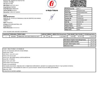 A101 Online Timberland Kusurlu Saat