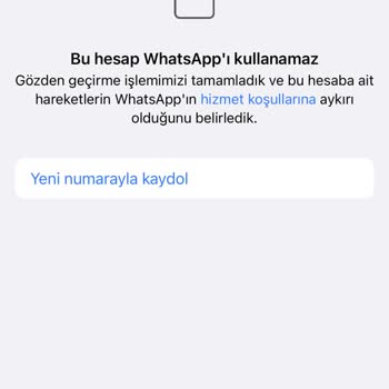 WhatsApp Hesabımı Engelledi