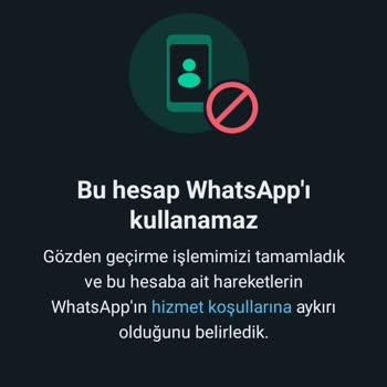 WhatsApp Yasağı Aldım