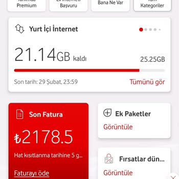 Vodafone Faturam Fazla Geldi