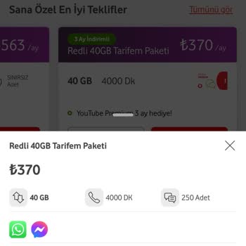 Vodafone Tarifelerine Uyguladığı Zam (? )