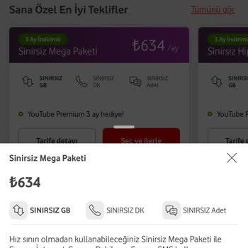 Vodafone Tarifelerine Uyguladığı Zam (? )