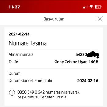 Vodafone Hat Taşıyamama Problemi