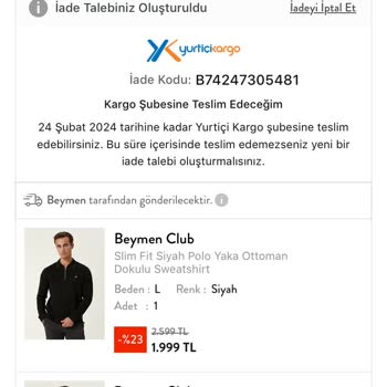 Beymen.com Online Siparişim Elime Ulaşmadı Kayıp