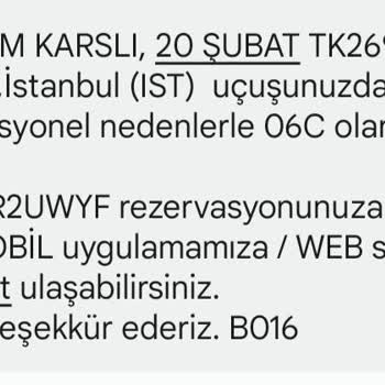 THY Önceden Alınan Koltuk Değişikliği Ve Mağduriyet