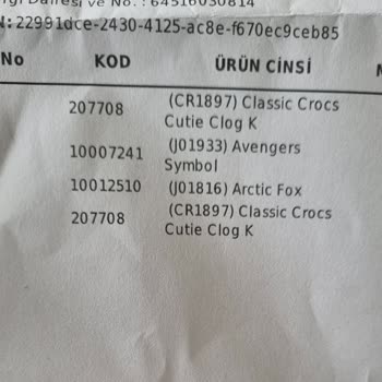 European Fashion Çift Fatura Tek Ürün: Crocs Siparişimde Yaşadığım Sorun