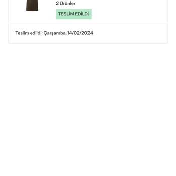 Massimo Dutti Teslim Edilmeyen Sipariş