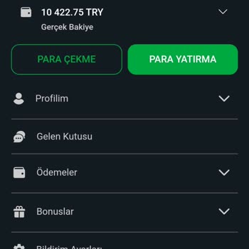 Starzbet Paramı Hesabımdan Sildi