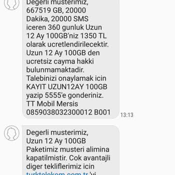 Türk Telekom Web Sitesindeki Paketi Alamıyoruz!