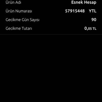 Yapı Kredi Bankası'nın Otomatik Çekmesi Gereken Borcu Ödenmemesi!