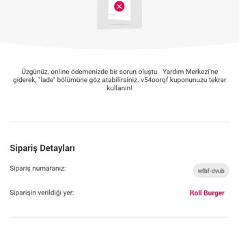 Yemek Sepeti Online Ödeme Mağduriyeti