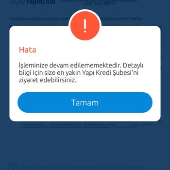Yapı Kredi Mobil Müşteri Olamıyorum