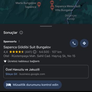 Sapanca Suit Marin Bungalov Tatil Rezervasyonu Hüsranı: İade Sorunu