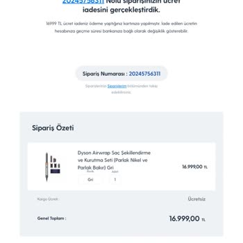 Turkcell Pasajdan Sipariş Verdiğim Ürünün İptal Edildi