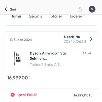 Turkcell Pasajdan Sipariş Verdiğim Ürünün İptal Edildi