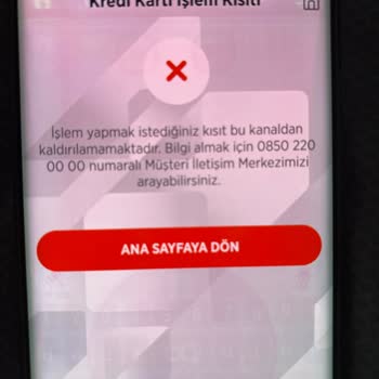 Ziraat Bankası Nakit Avans İşlem Kısıtı