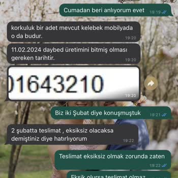 Kelebek Mobilya Teşhir Ürünü Gönderdi