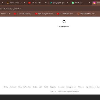 Instagram Hesabı Akış Yenilenemedi