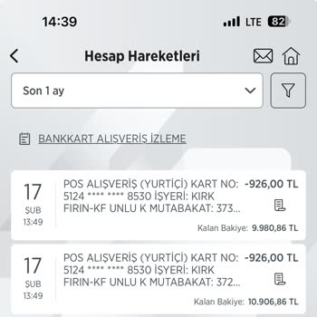 Kırk Fırın 2 Katı Hesap Ödedim